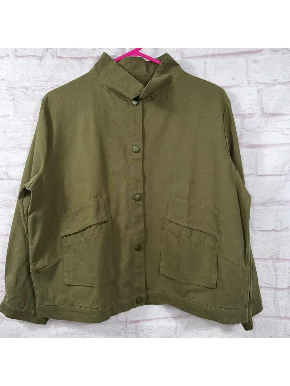 Women’s Olive Green Utility Jacket Size Medium